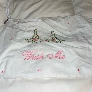 Embroidered Lingerie Bag 🖤✨